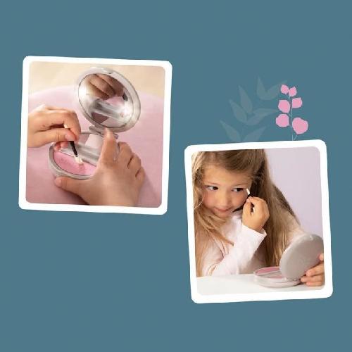 Coiffeur - Estheticienne Smoby - My Beauty Powder Compact - Poudrier Factice Lumineux - Miroir - 320151