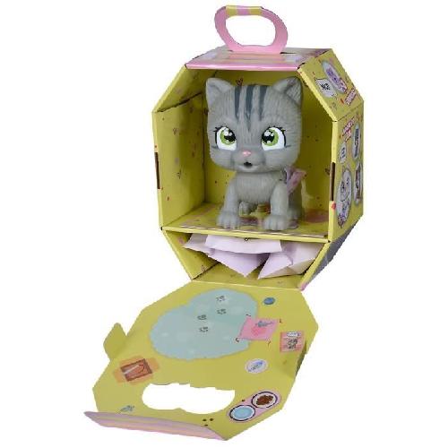 Figurine Miniature - Personnage Miniature Smoby - Pamper Petz - Chat a adopter - 4 accessoires - Articulé - Bois et fais pipi - Certificat d'adoption - Des 3 ans