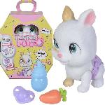 Smoby - Pamper Petz - Lapin a adopter - 4 accessoires - Articulé - Bois et fais pipi - Certificat d'adoption - Des 3 ans