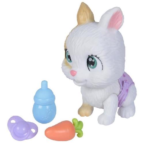 Poupee Smoby - Pamper Petz - Lapin a adopter - 4 accessoires - Articulé - Bois et fais pipi - Certificat d'adoption - Des 3 ans