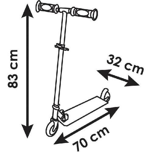 Tricycle Pour  Enfant Smoby - Pat' Patrouille Patinette 2 roues - Pliable - Trottinette avec roues silencieuses