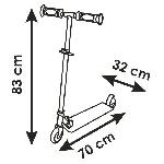 Trottinette Smoby - Patinette Gabby et la Maison Magique - 2 roues - Pliables -