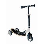 Smoby - Patinette pliable en bois et métal 3 roues silencieuses - Trottinette pour enfants de 3 a 6 ans - Poids max 20kg