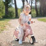 Porteur - Pousseur Smoby - Porteur scooter Rose - Coffre a Jouets - Roues silencieuses Dés 2ans