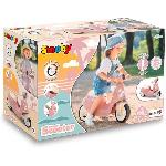 Porteur - Pousseur Smoby - Porteur scooter Rose - Coffre a Jouets - Roues silencieuses Dés 2ans