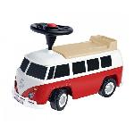 Smoby - Porteur Volkswagen Van Rouge - Coffre de rangement + Volant directionnel - 26L x 30l x 60H - Des 18 mois