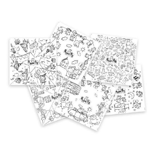 Jeu De Coloriage - Dessin - Pochoir Smoby - Recharge Coloriages pour la Kid table créative - 10 feuilles de coloriages Peppa Pig