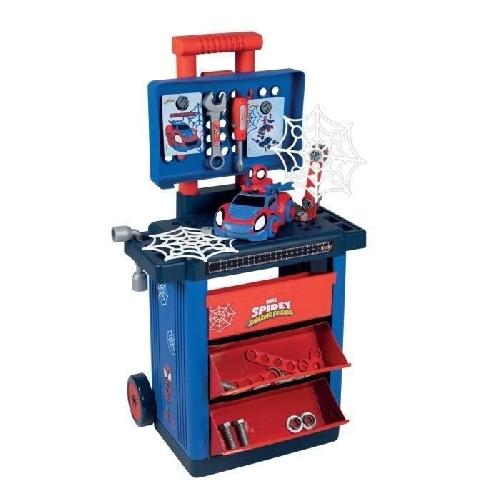 Bricolage - Etabli - Outil Smoby - Spidey - Chariot de Bricolage