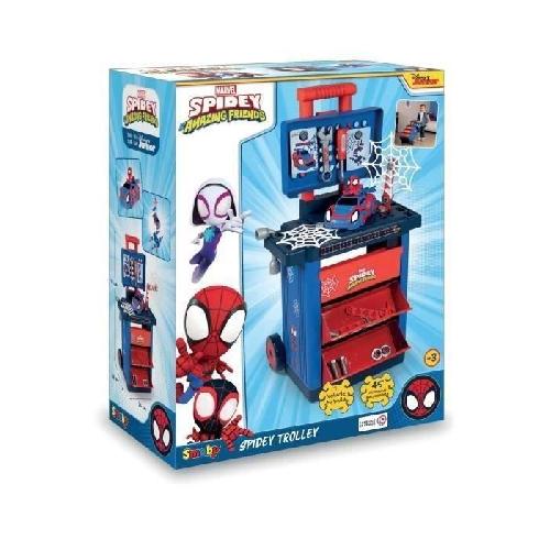 Bricolage - Etabli - Outil Smoby - Spidey - Chariot de Bricolage