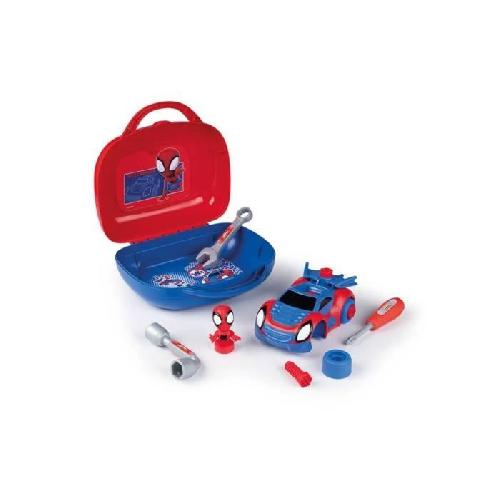 Bricolage - Etabli - Outil Smoby - Spidey - Malette outils bricolage enfant - 13 Accessoires - Des 3ans