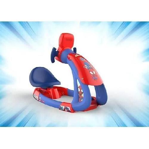 Voiture Electrique Smoby - Spidey - V8 Driver - Simulateur de conduite pour enfant - Siege ajustable - Sons et lumieres - Piles non incluses