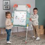 Tableau Enfant Smoby - Tableau Evolutif - Hauteur ajustable - Double face magnétique et ardoise - 80 Accessoires Inclus - Des 3 Ans