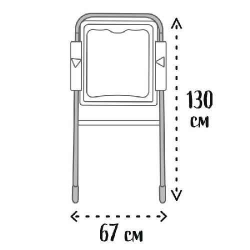 Tableau Enfant Smoby - Tableau Evolutif - Hauteur ajustable - Double face magnétique et ardoise - 80 Accessoires Inclus - Des 3 Ans