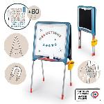 Smoby - Tableau Tubes - Double face magnétique et ardoise - Bac amovible - 80 accessoires inclus - Dés 3ans