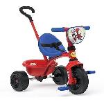 Smoby - Tricycle Be Fun - Spidey - Evolutif de 15 mois a 3 ans - Canne parentale réglable sur 3 positions - Ceinture de sécurité