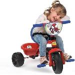 Tricycle Pour  Enfant Smoby - Tricycle Be Fun - Spidey - Evolutif de 15 mois a 3 ans - Canne parentale réglable sur 3 positions - Ceinture de sécurité