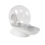 Distributeur D'aliment SNAIL Distributeur d'eau avec filtre - 2800 ml - Blanc. Gris et Transparent