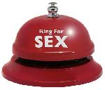 Fantaisie et Humour Sonnette de table Ring For S3x