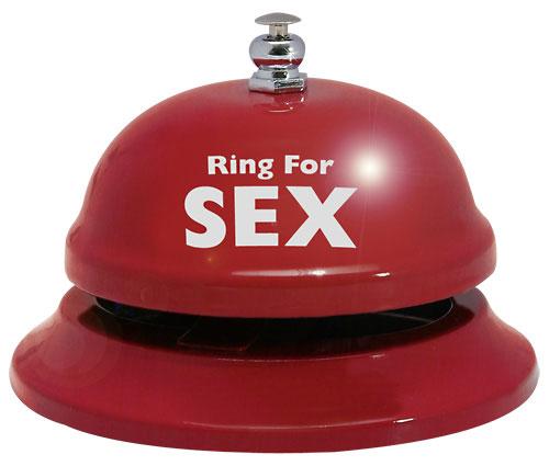 Fantaisie et Humour Sonnette de table Ring For S3x