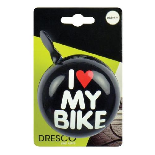 Sonnette - Klaxon De Cycle Sonnette Dingdong I Love My Bike 80mm