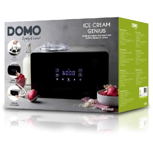 Sorbetiere - Machine A Glace Sorbetiere - DOMO - DO9252I - 1.5 litres - 150 W - Ecran tactile intelligent