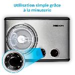 Sorbetiere - Machine A Glace Sorbetiere Yaourtiere - MEDION MD18387 ? 150W ? de -18 a -35oC ? 1.5L de glace ? Ecran LCD ? Noir-Alu