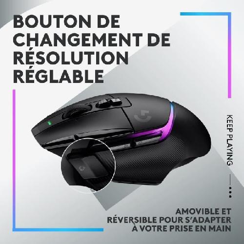 Souris Souris gamer - Sans fil - Logitech G - G502 X Plus - Noir