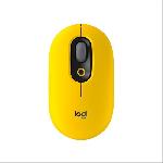 Souris Sans Fil Logitech POP Mouse avec Emojis Personnalisables. Bluetooth. USB. Multidispositifs - Jaune