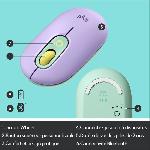 Souris Souris Sans Fil Logitech POP Mouse avec Emojis Personnalisables. Bluetooth. USB. Multidispositifs - Menthe