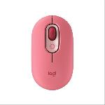 Souris Sans Fil Logitech POP Mouse avec Emojis Personnalisables. Bluetooth. USB. Multidispositifs - Rose