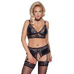 Dessous Soutien-gorge et slips a bretelles 4XL