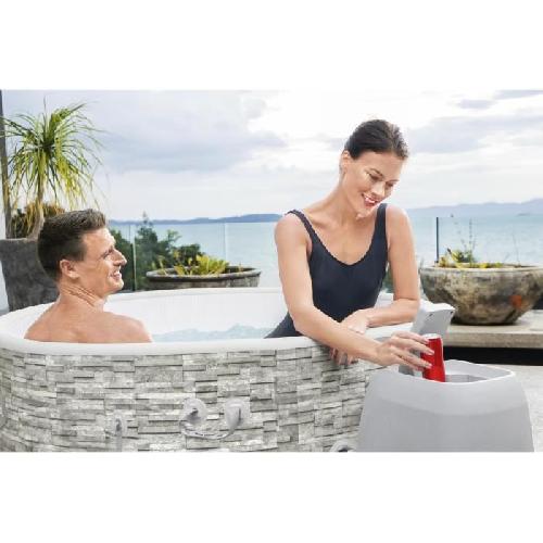 Spa Complet - Kit Spa Spa gonflable BESTWAY - Lay-Z-Spa Vancouver - 155 x 60 cm - 3 a 5 places - Rond
