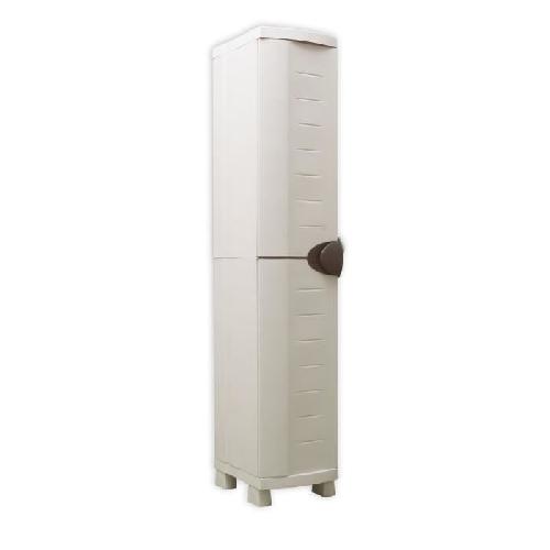 Etabli - Systeme Perfo - Armoire - Mobilier Atelier SPACESAVER 35 PLASTIKEN Armoire haute 1 Porte avec étageres - l 35 x p 45 x h 184 cm - Gamme Space SAVER - Intérieur et Extérieur