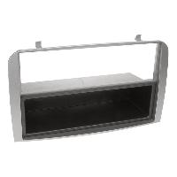 Speciales cats prix KC NoSTech Facade autoradio 1DIN compatible avec Alfa Romeo 147 ap05 - argent clair - Vide poche
