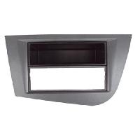 Speciales cats prix KC NoSTech Facade autoradio compatible avec Seat Leon 05-12 Argent Fonce avec vide poche
