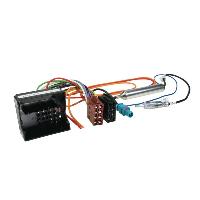 Speciales cats prix KC NoSTech Faisceau ISO autoradio compatible avec Citroen Peugeot avec adaptateur antenne DIN