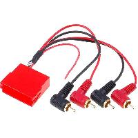 Speciales cats prix KC NoSTech Fiches Iso Autoradio compatible avec AUDI 98-05 AMPLI ORIGINE MINI ISO+2x2 RCA