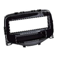 Speciales cats prix KC NoSTech Support autoradio 1DIN compatible avec Citroen C1 Peugeot 108 Toyota Aygo ap14 Avec vide poche - Noir brillant