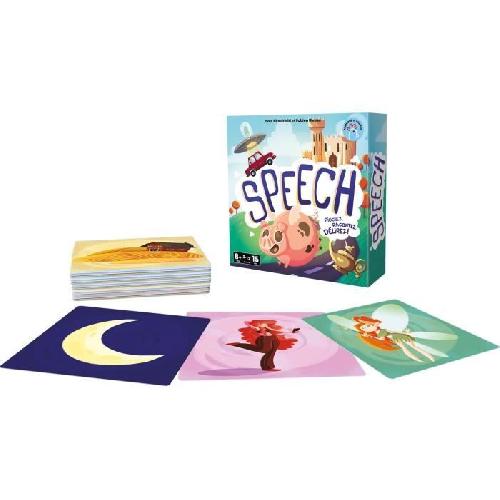 Jeu De Societe - Jeu De Plateau Speech - Asmodee - Invente une histoire - 4 mode de jeu - 15 minutes - Des 8ans