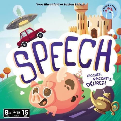 Jeu De Societe - Jeu De Plateau Speech - Asmodee - Invente une histoire - 4 mode de jeu - 15 minutes - Des 8ans