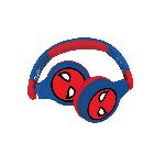 Casque Audio Enfant SPIDER-MAN - Casque 2 en 1 Bluetooth - Filaire confortable et pliable pour enfants avec limitation de son - LEXIBOOK