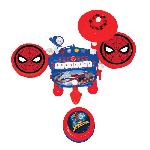 Imitation Instrument Musique SpiderMan - Batterie électronique pour enfant - Lumineuse - Complete avec clavier. cymbales et tabouret - Lexibook