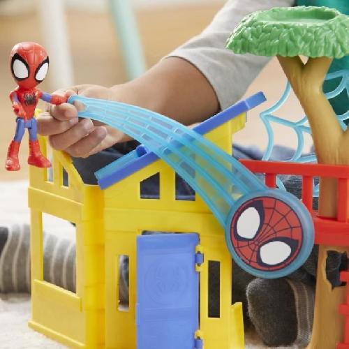 Figurine Miniature - Personnage Miniature Spidey Coffret Aire de jeu Spidey. avec figurine Spidey de 10 cm. des 3 ans. Marvel Spidey et ses Amis Extraordinaires