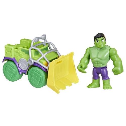 Figurine Miniature - Personnage Miniature Spidey Coffret Camion demolisseur Hulk. vehicule avec figurine de 10 cm. jouets des 3 ans. Spidey et ses Amis Extraordinaires