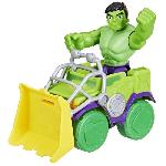 Figurine Miniature - Personnage Miniature Spidey Coffret Camion demolisseur Hulk. vehicule avec figurine de 10 cm. jouets des 3 ans. Spidey et ses Amis Extraordinaires