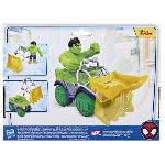 Figurine Miniature - Personnage Miniature Spidey Coffret Camion demolisseur Hulk. vehicule avec figurine de 10 cm. jouets des 3 ans. Spidey et ses Amis Extraordinaires