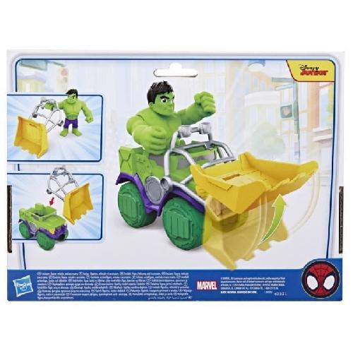 Figurine Miniature - Personnage Miniature Spidey Coffret Camion demolisseur Hulk. vehicule avec figurine de 10 cm. jouets des 3 ans. Spidey et ses Amis Extraordinaires