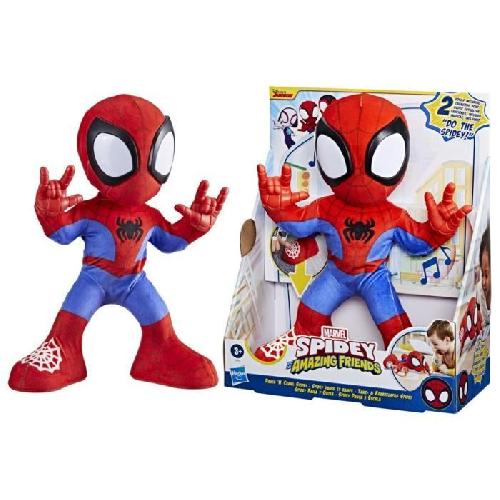 Figurine Miniature - Personnage Miniature Spidey danse et rampe. peluche interactive avec musique et sons. jouets de super-heros a partir de 3 ans. Spidey et ses Amis Extraor