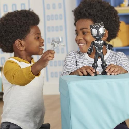 Figurine Miniature - Personnage Miniature Spidey Figurine Black Panther 22.5 cm. Jouet de Super-heros prescolaire. Spidey et Ses Amis Extraordinaires. des 3 ans