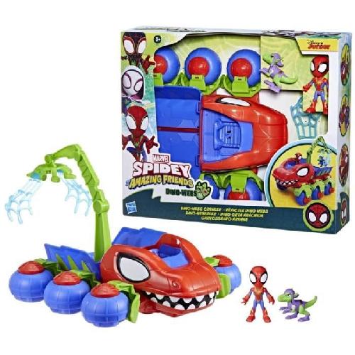 Figurine Miniature - Personnage Miniature Spidey Vehicule Dino-Webs avec jouets Spider-Man. a partir de 3 ans. Spidey et ses Amis Extraordinaires